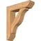 Ekena Millwork Funston Slat Smooth Bracket w/ Offset Brace, Western Red Cedar, 7 1/2"W x 30"D x 34"H BKT0806X30X34FST06SWR - alternate 1